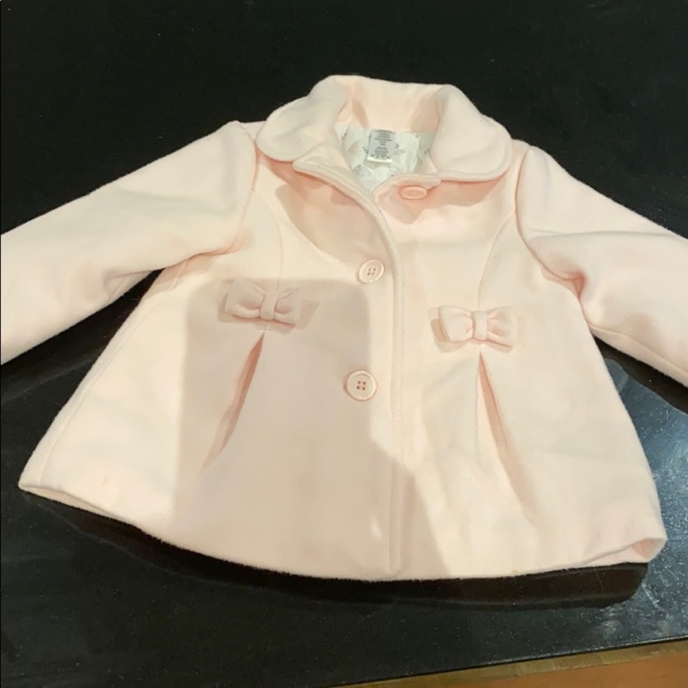 Baby girls pink coat